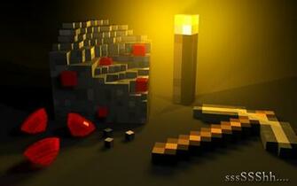 Minecraft Redstone Wallpaper Simple Block Torch