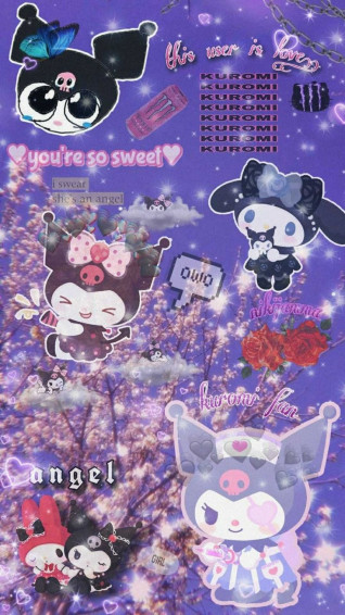 Kuromi Background Explore More Animated Black Cartoon Cute