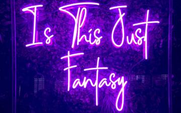 Neon Text Fanstactic HD Wallpaper