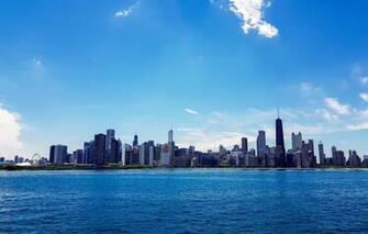 Wallpaper The City Skyscrapers Chicago Michigan Usa