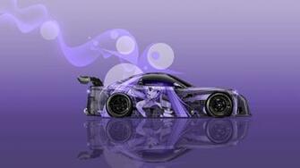 Mazda Rx7 Veilside Jdm Side Anime Girl Aerography Car