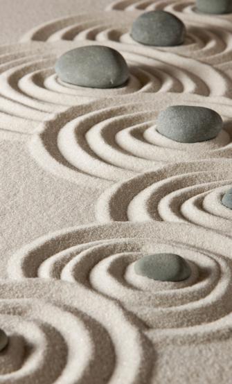Stones And Sand Rocks Zen Pattern Wallpaper