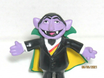 Applause Sesame Street Count Von Figure Pvc Jim Henson