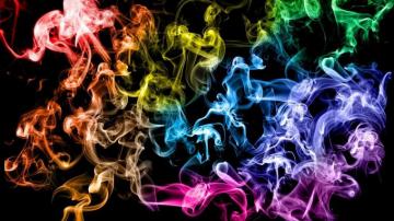 Colored Smoke Rings Wallpaper Full HD Background