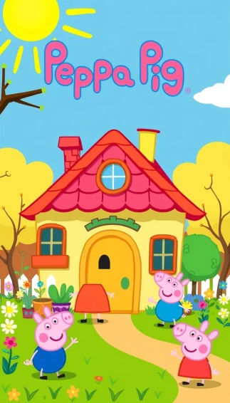 Peppa Pig House Wallpaper