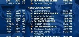 Indianapolis Colts Schedule Online