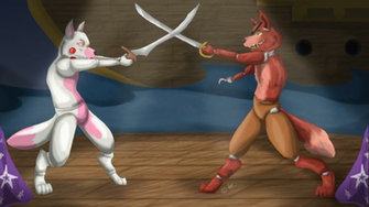 Post Repair Foxy Vs Pre Mangled Mangle By Slslslsl