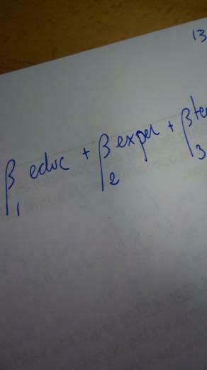 Beatuiful Beta Hand Written In Econometrics Class 9gag