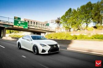 Vossen Wheels Lexus Rcf Tuning Cars Black Wallpaper Background