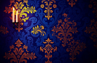Royal Blue And Gold Wallpaper