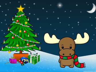Christmas Reindeer Wallpaper High Definition