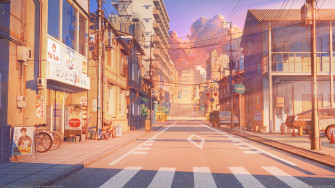 Tokyo Street Sunset By Arsenixc