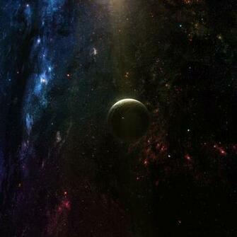 Planet In Deep Space iPad Wallpaper iPhone