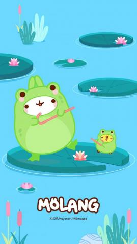 Froggy Molang Piu Mobile Wallpaper R