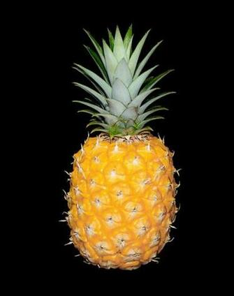 Black Pineapple Background On