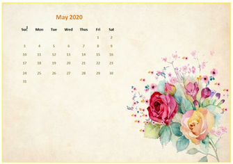 May Desktop Calendar Wallpaper Printable