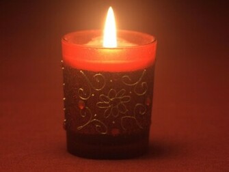 Christmas Candle Wallpaper Stock Photos