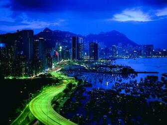 Night City Lights HD Wallpaper Desktop