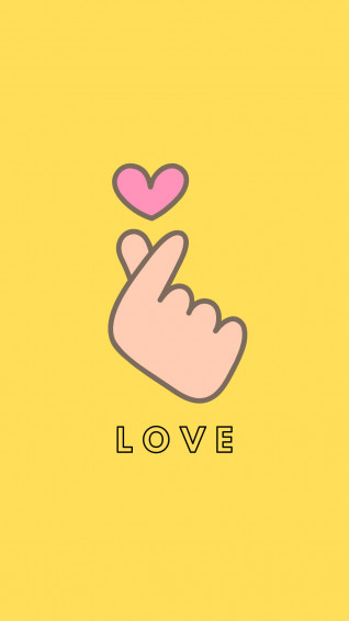 Finger Heart Wallpaper