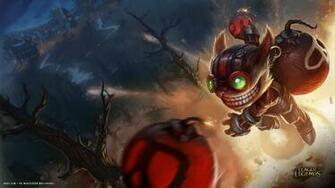 League Of Legends Game Lol Ziggs Bomb HD Widescreen Wallpaper