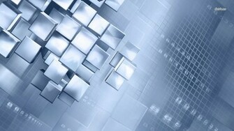 Metallic Cubes Wallpaper 3d