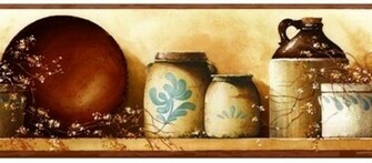 Simple Pleasures Wallpaper Border Country Western Kitchen