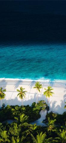 Aerial Of Beach During Daytime iPhone Wallpaper