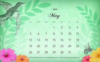 Wee Design Group Monthly Wallpaper May Calendar