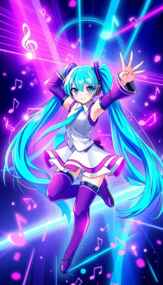 Hatsune Miku Phone Wallpaper