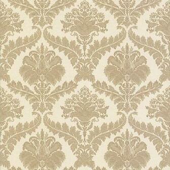 Beige Damask Arabella Mirage Wallpaper