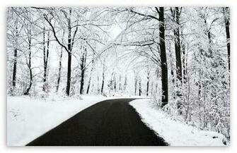 Winter Road HD Wallpaper For Standard Fullscreen Uxga Xga Svga