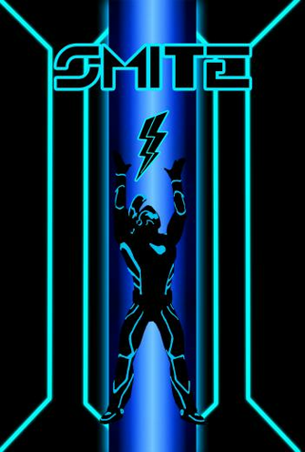 Smite Tron Poster By Barefootdesign