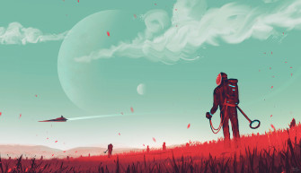 Red Grass Digital Painting Concept Art 4k Wallpaper HD Artist
