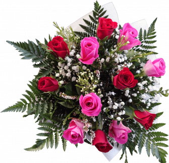 Vibrant Rose Bouquet Top Wallpaper