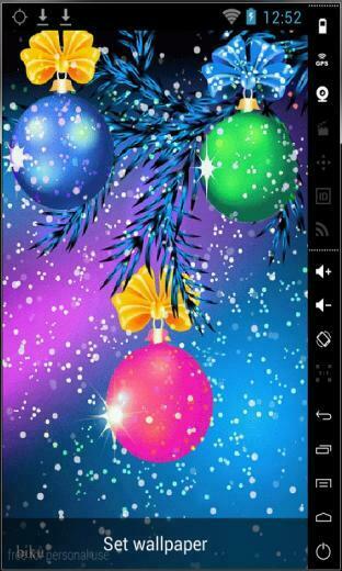Nice Christmas Balls Live Wallpaper For Your Android