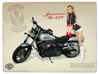 Pin Up Pinup Motorbikes Wallpaper