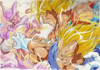 Epic Battle With Vegeta Goku And Janemba By Marytroll