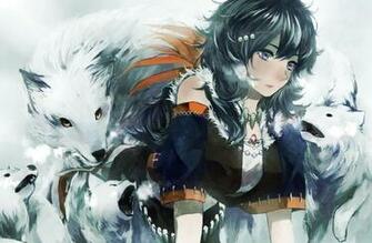 Wolf And Girl Cupid Hq Wallpaper