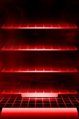 Neon Red Abstract Wallpaper For iPhone