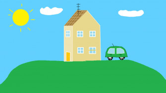 Peppa Pig House Wallpaper