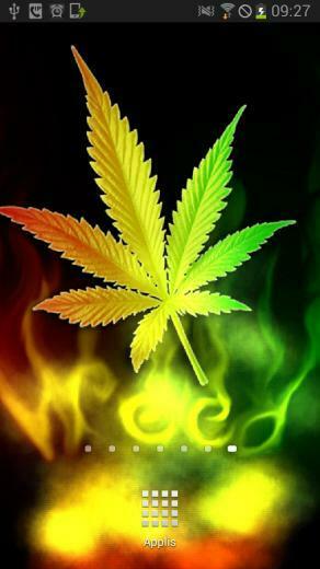 Galaxy Weed Plant Background Car Tuning