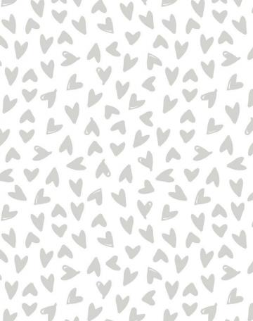 Hearts Wallpaper In Grey iPhone Black And White