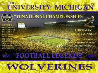 Portrait And Sports Illustration Michigan Wolverines Legends Poster