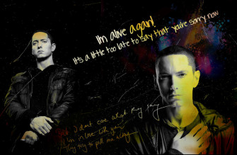 Eminem No Love Lyrics Wall By Me969