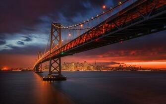 Bay Bridge San Francisco California Night