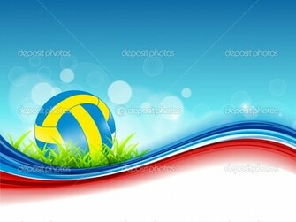 Volleyball Background Colorful Ball