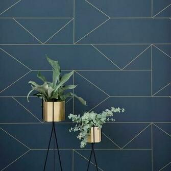 Ferm Living Wallsmart Wallpaper Hand Printed Lines