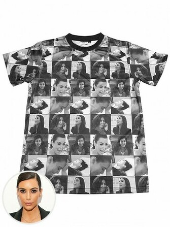 Kim Kardashian Crying Collage Dark Brown Hairs
