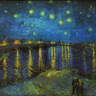 Starry Night Over The Rhone Wallpaper