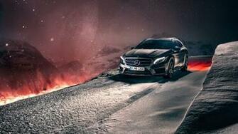 Wallpaper Mercedes Benz Gla Crossover Winter